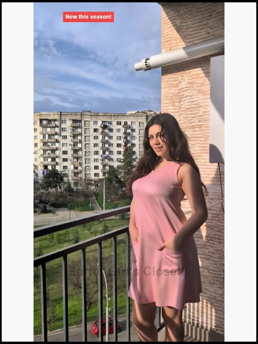 V Neck Sleeveless Tank Dress with Pockets for Summer Beach Vacation - Picture 7 of 7
